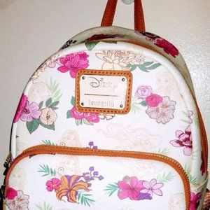 Loungefly Disney Princess Floral AOP Mini Backpack